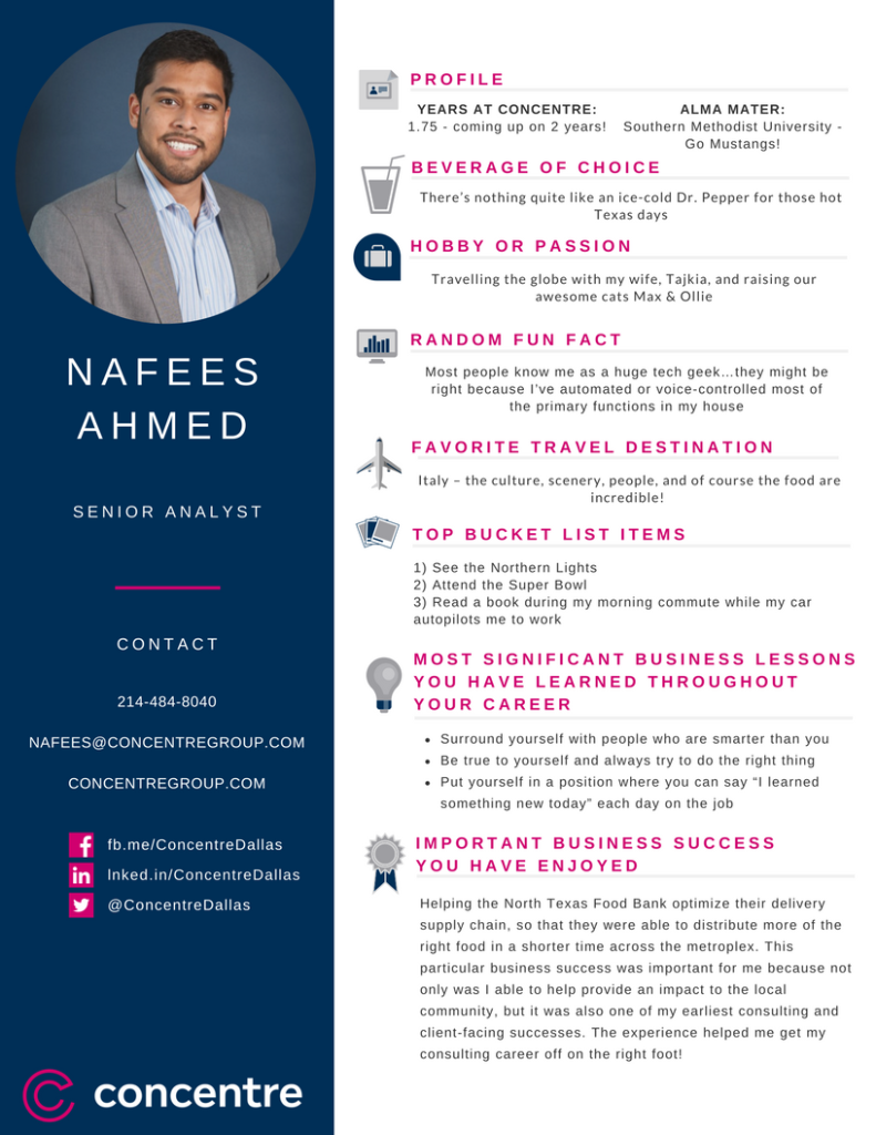 Concentre Staff Profile - Nafees